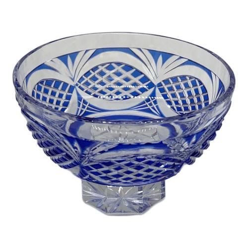 薩摩切子 剣而松笠文