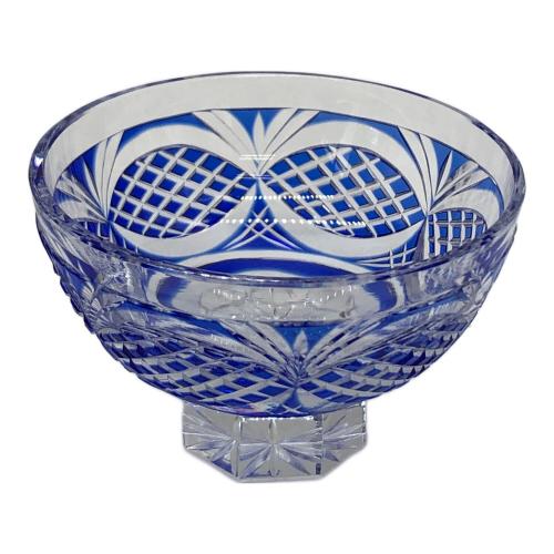 薩摩切子 剣而松笠文