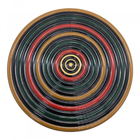 山中塗 (ヤマナカヌリ) 丸重箱 内部キズ有 独楽紋｜トレファクONLINE