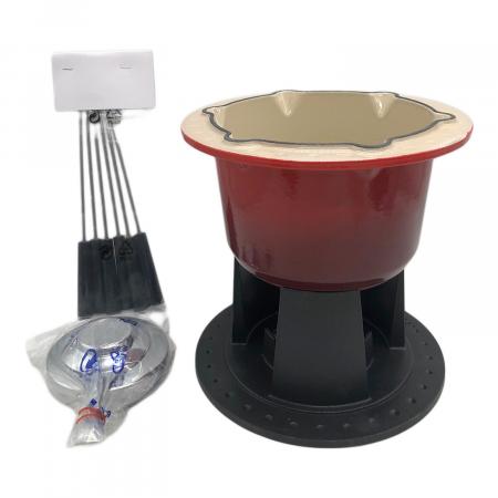 南12条店 未使用品 ル クルーゼ ミニ フォンデュ チェリーレッド REF.6800 1000391115900000_01_4547w.jpeg