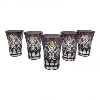 彩鳳 (サイホウ) 江戸切子 天開タンブラー 5Pセット