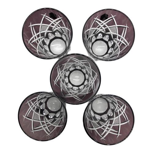 彩鳳 (サイホウ) 江戸切子 天開タンブラー 5Pセット