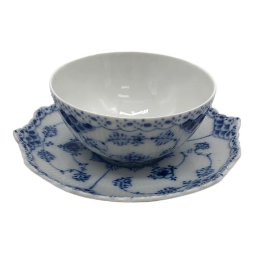 ROYAL COPENHAGEN (ロイヤル・コペンハーゲン) カップ&ソーサー 一部欠け有 * ブルーフルーテッド・フルレース