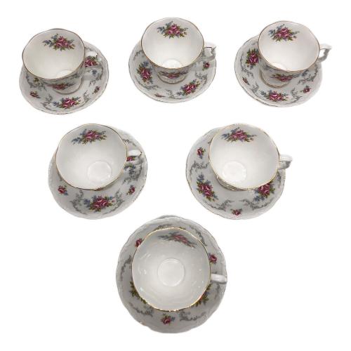 ROYAL ALBERT (ロイヤルアルバート) カップ&ソーサー トランキュリティ カップ&ソーサー6P・クリーマーセット