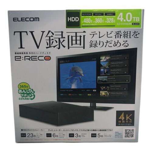 ELECOM (エレコム) 外付けハードディスク ELD-ETV040UBK