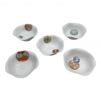 深川製磁 (フカガワセイジ) 小鉢 寿赤絵 5Pセット