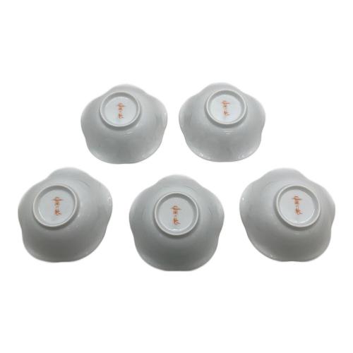 深川製磁 (フカガワセイジ) 小鉢 寿赤絵 5Pセット