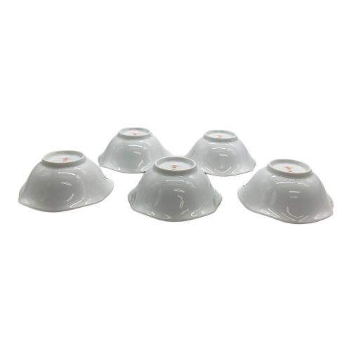 深川製磁 (フカガワセイジ) 小鉢 寿赤絵 5Pセット