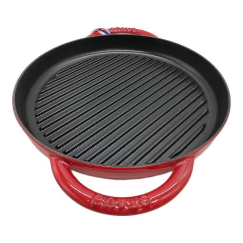 Staub (ストウブ) ラウンドグリルパン レッド 40509-376