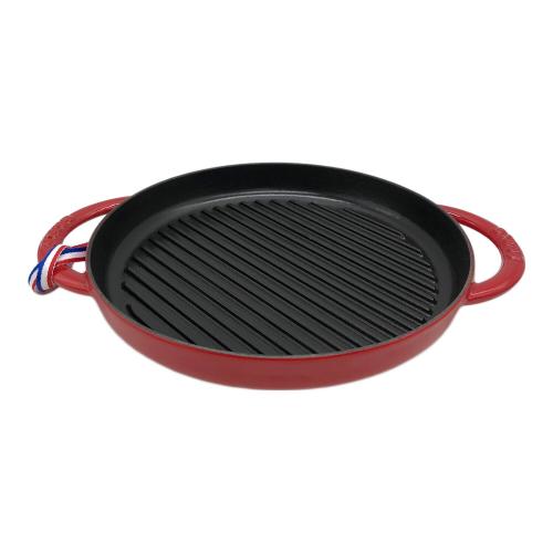 Staub (ストウブ) ラウンドグリルパン レッド 40509-376