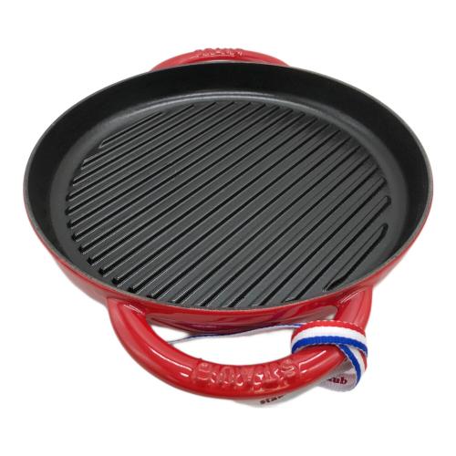 Staub (ストウブ) ラウンドグリルパン レッド 40509-376