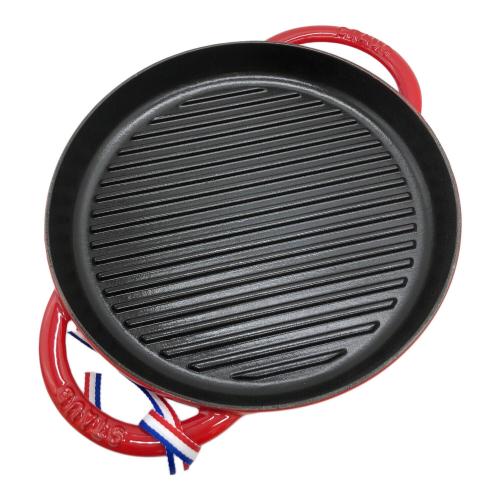 Staub (ストウブ) ラウンドグリルパン レッド 40509-376