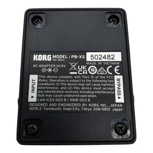 KORG (コルグ) Pitchblack XS Bass ペダルチューナー PB-XS