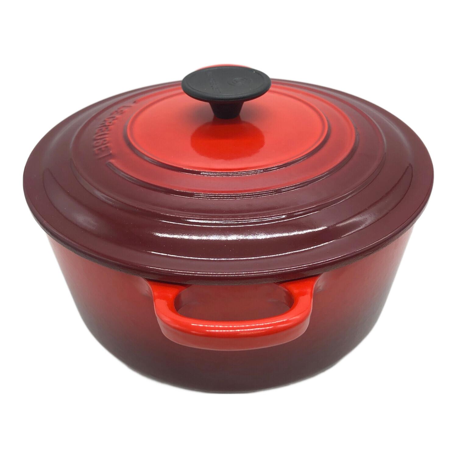 未使用】LE CREUSET 中華鍋 両手鍋 赤 36センチ 未使用】LE CREUSET