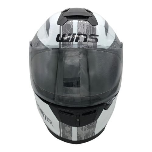 中古WINS フルフェイスヘルメット ホワイト・グレー インカム付き ウインズジャパン WINS ウインズ MODIFY X モディファイ エックス