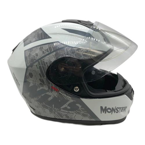中古WINS フルフェイスヘルメット ホワイト・グレー インカム付き WINS (ウィンズ) フルフェイスヘルメット FORCE SS 2021年製 PSCマーク