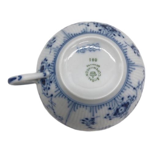 ROYAL COPENHAGEN (ロイヤル・コペンハーゲン) カップ&ソーサー ブルーフルーテッド・ハーフレース