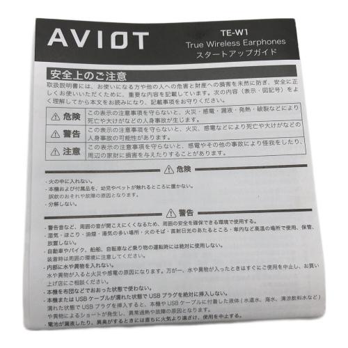 AVIOT (アビオット) ワイヤレスイヤホン TE-W1-RD