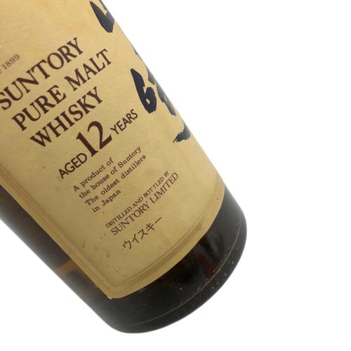 SUNTORY サントリー ジャパニーズウィスキー 響マーク ラベル浮き有 750ml 山崎 12年 旧ボトル 未開封