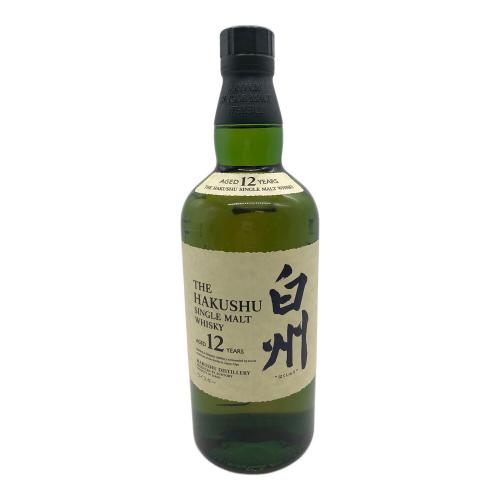 SUNTORY サントリー ジャパニーズウィスキー シングルモルト 700ml 白州 12年 未開封