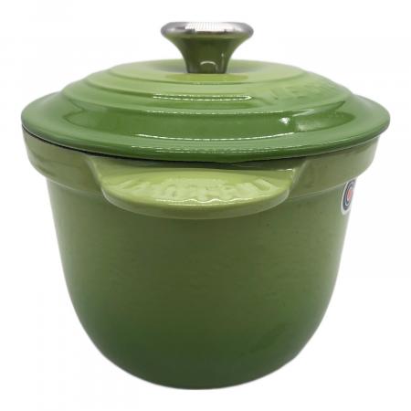 LE CREUSET (ルクルーゼ) 両手鍋 18号 黄緑 ココット・エブリィ 18