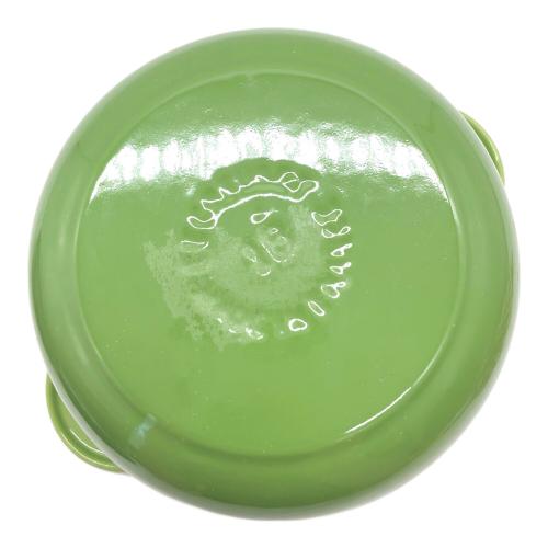 LE CREUSET (ルクルーゼ) 両手鍋 18号 黄緑 ココット・エブリィ