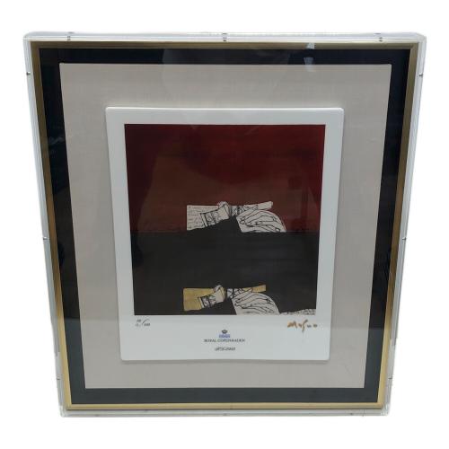 ROYAL COPENHAGEN (ロイヤル・コペンハーゲン) 陶板画 「聖なる手」 72/100 池田満寿夫