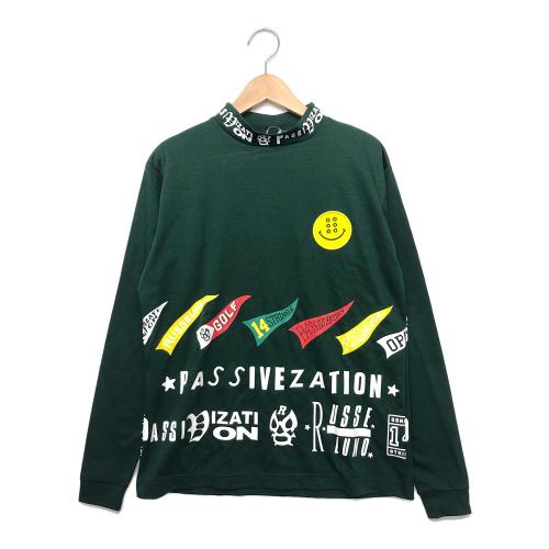 RUSSELUNO (ラッセルノ) ゴルフウェア(トップス) メンズ SIZE 1 グリーン FLAG LOGO LOOSE FIT HIGHNECK LS RSW-2230623