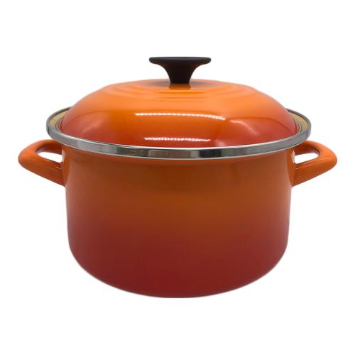 LE CREUSET (ルクルーゼ) キャセロール SIZE 20cm オレンジ