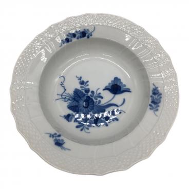 未使用 ロイヤルコペンハーゲン ハーフレース プレイン ブルーフラワー 豆皿 未使用 ロイヤルコペンハーゲン ハーフレース プレイン ブルーフラワー