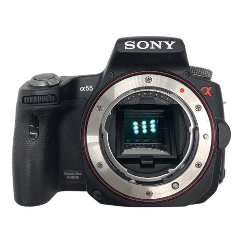 SONY (ソニー) SLT-A55V 1620万画素(有効画素) APS-C 23.5mm×15.6mm CMOS 専用電池 SDHCカード SDカード メモリースティックPRO Duo SDXCカード 0350778