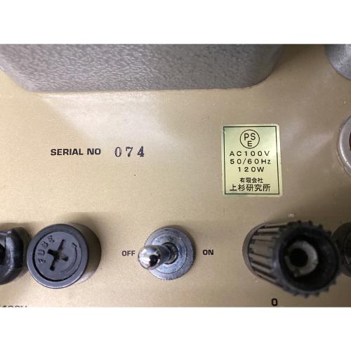 【ジャンク】上杉研究所(ウエスギケンキュウジョ)管球式パワーアンプ ステレオパワーアンプ U・BROS-30 通電確認のみ -