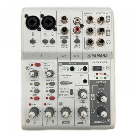 YAMAHA ヤマハ　ミキサー　AG06 美品 YAMAHA (ヤマハ) ミキサー AG06｜トレファクONLINE