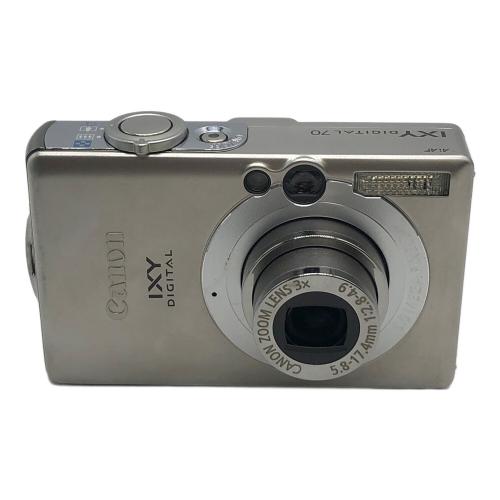 CANON (キヤノン) IXY DIGITAL 70 620万画素(総画素) 1/2.5型CCD 専用電池 SDカード対応 ISO80～800 2.1コマ/秒 15～1/1500 秒 2614109779