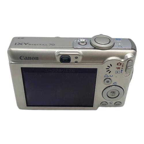 CANON (キヤノン) IXY DIGITAL 70 620万画素(総画素) 1/2.5型CCD 専用電池 SDカード対応 ISO80～800 2.1コマ/秒 15～1/1500 秒 2614109779