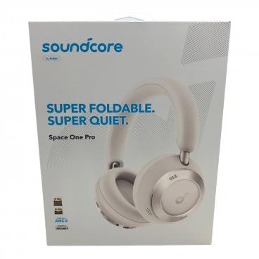 【新品未使用】サウンドコア Space One ホワイト ワイヤレスヘッドホン SOUNDCORE (サウンドコア) ワイヤレスヘッドホン Space one