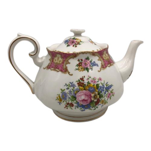 ROYAL ALBERT (ロイヤルアルバート) ティーポット 本体のみ 注ぎ口内部にややヨゴレ有/全体的にヨゴレ有 レディーカーライル