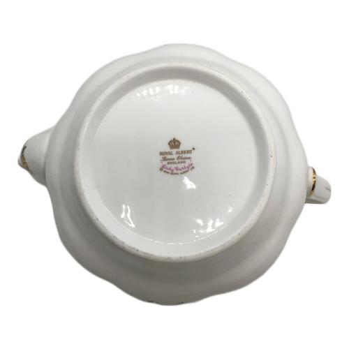 ROYAL ALBERT (ロイヤルアルバート) ティーポット 本体のみ 注ぎ口内部にややヨゴレ有/全体的にヨゴレ有 レディーカーライル