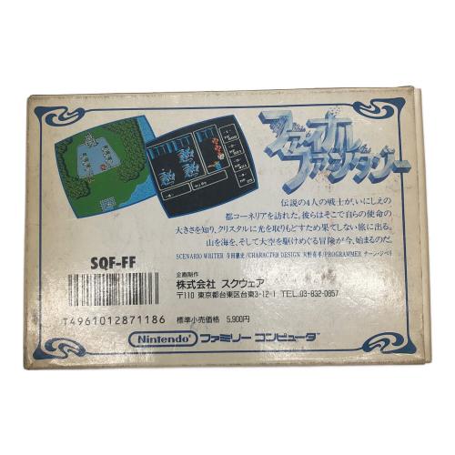 SQUARE (スクエア) ファミコン用ソフト ファイナルファンタジー -
