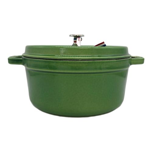 Staub (ストウブ) ココット ラウンド  アボカドグリーン 26cm 4.6L 40510-294