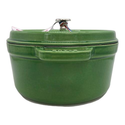 Staub (ストウブ) ココット ラウンド  アボカドグリーン 26cm 4.6L 40510-294