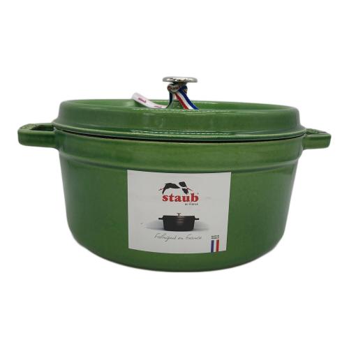 Staub (ストウブ) ココット ラウンド  アボカドグリーン 26cm 4.6L 40510-294