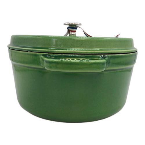 Staub (ストウブ) ココット ラウンド  アボカドグリーン 26cm 4.6L 40510-294