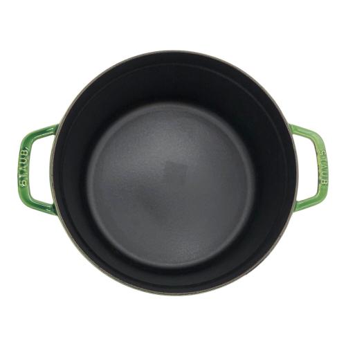 Staub (ストウブ) ココット ラウンド  アボカドグリーン 26cm 4.6L 40510-294