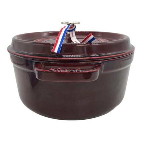 Staub (ストウブ) ココットラウンド グレナディンレッド 24cm 40509-357