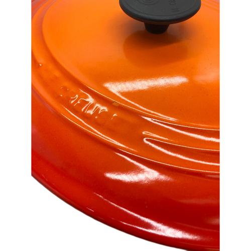 LE CREUSET (ルクルーゼ) 両手鍋 31cm オレンジ ココットオバール