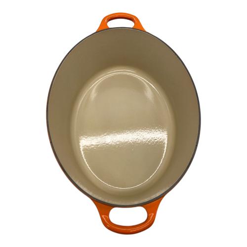 LE CREUSET (ルクルーゼ) 両手鍋 31cm オレンジ ココットオバール