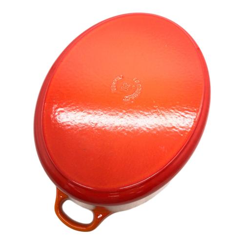 LE CREUSET (ルクルーゼ) 両手鍋 31cm オレンジ ココットオバール