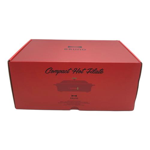 BRUNO (ブルーノ) コンパクトホットプレート 箱レッド BOE021 2023年製