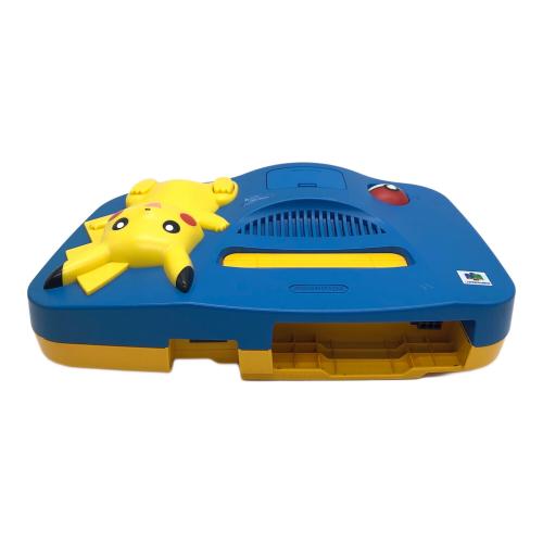 NINTENDO 64 ピカチュウモデルブルー　青　任天堂ロクヨン ニンテンドー64 / ピカチュウ（ブルー&イエロー） ニンテンドー64本体